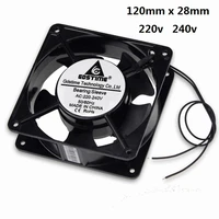 100 pcs gdstime 120mm metal exhaust ac cooling fan 12cm ac fan 220v 240v 120x120x38mm 2 wire without connector 12038s