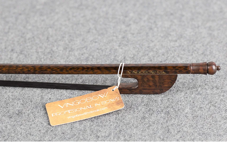 610VB 4/4 Размер светильник в стиле барокко Скрипка Лук Snakewood палочка и лягушка натуральный черный конский волос легкий контроль аксессуары для скрипки