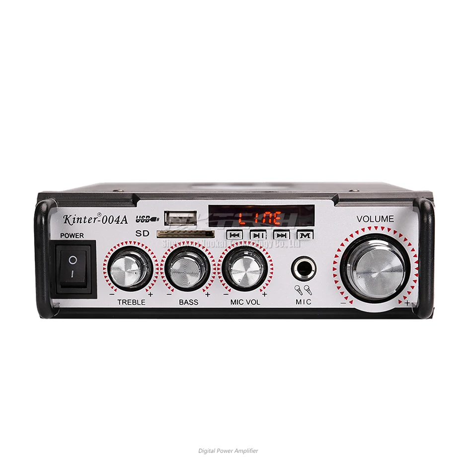 Автомобильный усилитель мощности цифровой аудиоплеер с поддержкой USB SD MP3 FM CD DVD MIC