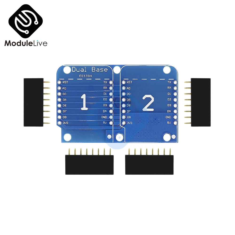 Для Wemos D1 Мини двойная розетка двойной базовый Щит Модуль ESP8266 разработка адаптер