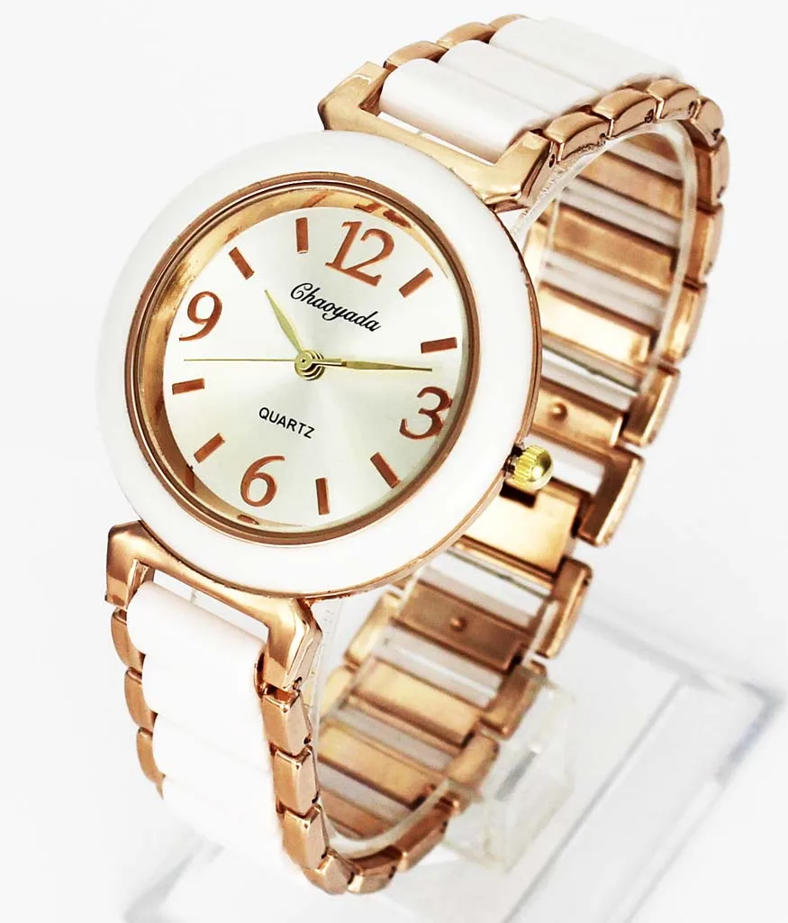 Женская цепочка из нержавеющей стали модное белое черное ожерелье кварцевые