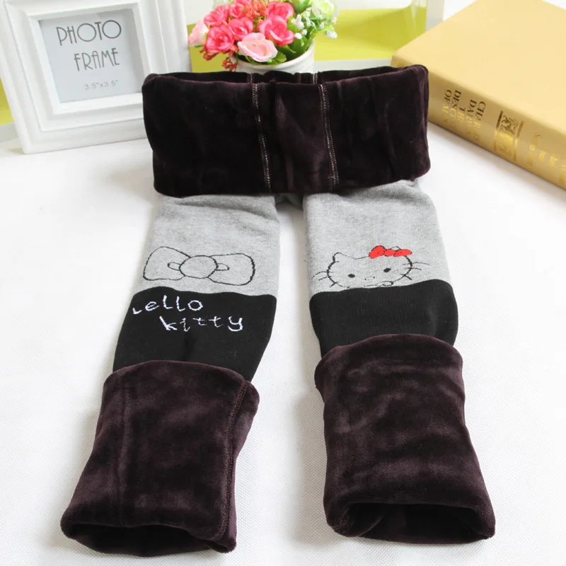 Новый Зима Весна Мех животных Леггинсы для женщин Обувь девочек детей Брюки