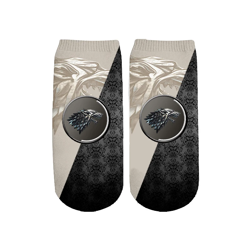 PLstar Cosmos Game of Thrones socks Summer Fashion 3D Cotton Socks Colorful Warm Short Ankle Socks high quality-2