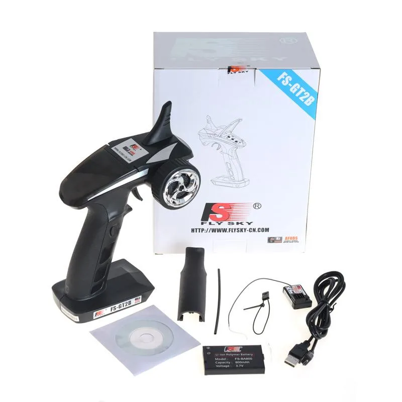Flysky Newest FS GT2B 2 4G 3CH Gun RC Controller /w приемник USB кабель ручка обновленная модель GT2|fs