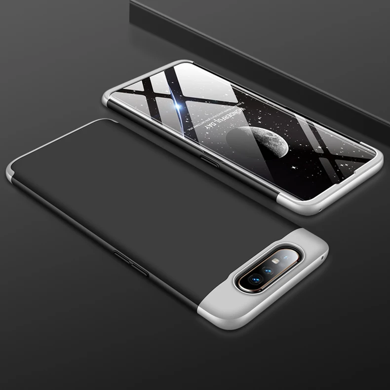 Silver Black Silver Чехол для samsung Galaxy A80, роскошный защитный чехол с магнитным кольцом, противоударный чехол для samsung A80, SM-A805F корпус - Цвет: Silver Black Silver