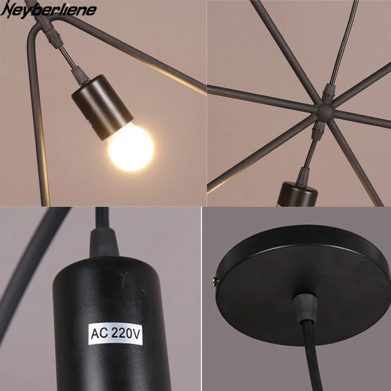 

Modren Pendant Light Vintage LED Hanging Lamp Geometry Light Fixtures For Country Home Decor Dining Room Loft Restaurant Lights