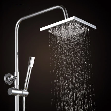 Набор для душа ванной комнаты латунный хромированный настенный смеситель