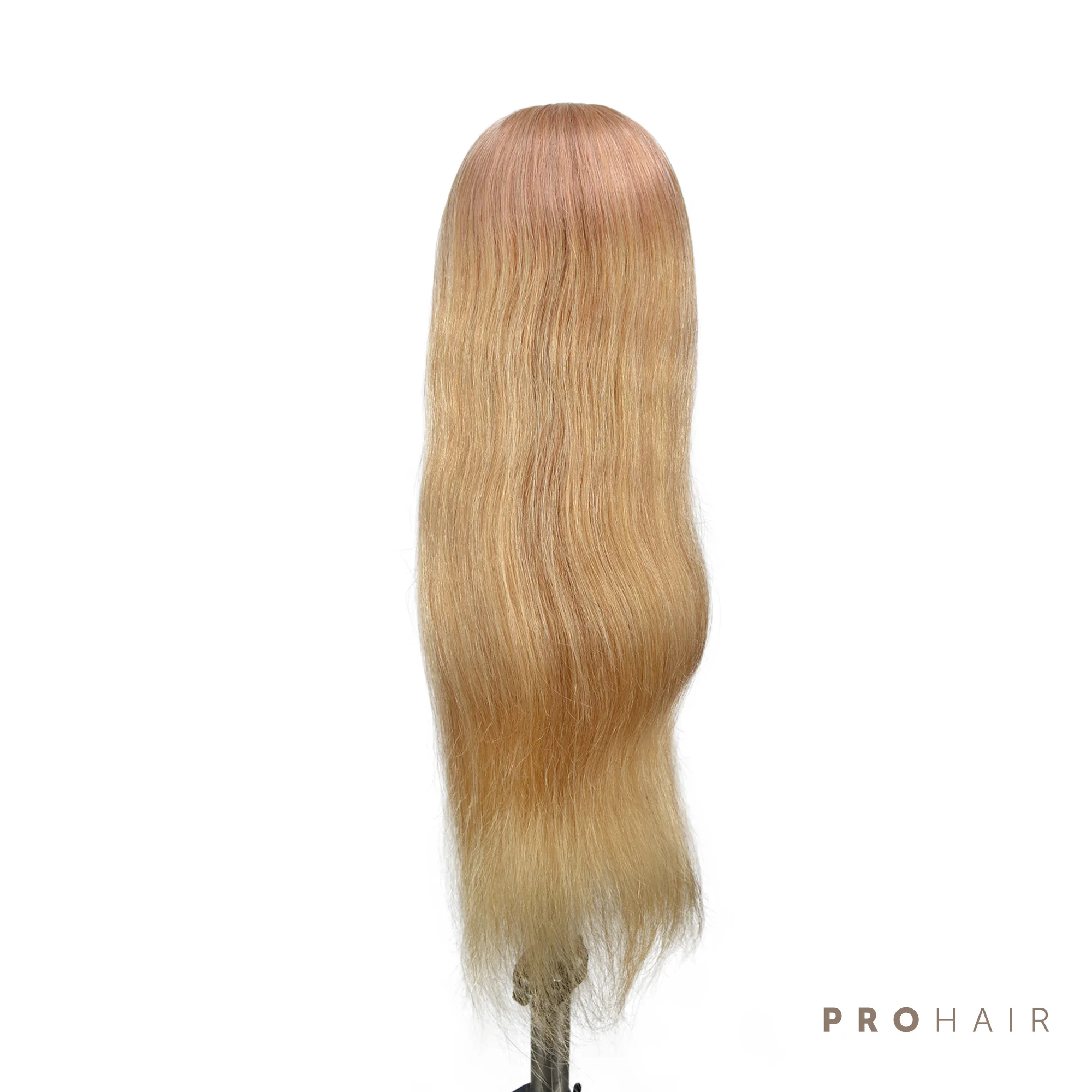 PROHAIR 60 см 24 '颼% человеческий волос светильник блондинка мини обучения головы