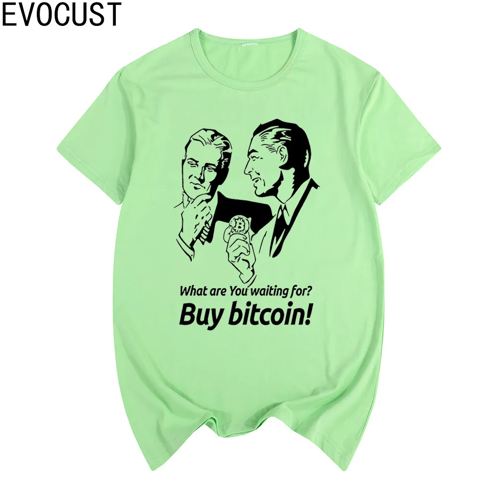 Купите Биткойн мэм трейдеров криптовалюты футболка с коротким рукавом Хлопковая
