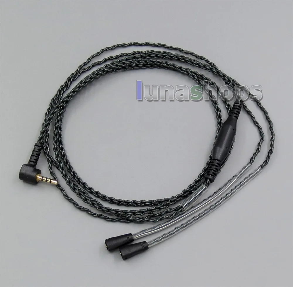 LN005643 наушник EachDIY посеребренный OCC смешанный полиуретановый кабель для Sennheiser IE8