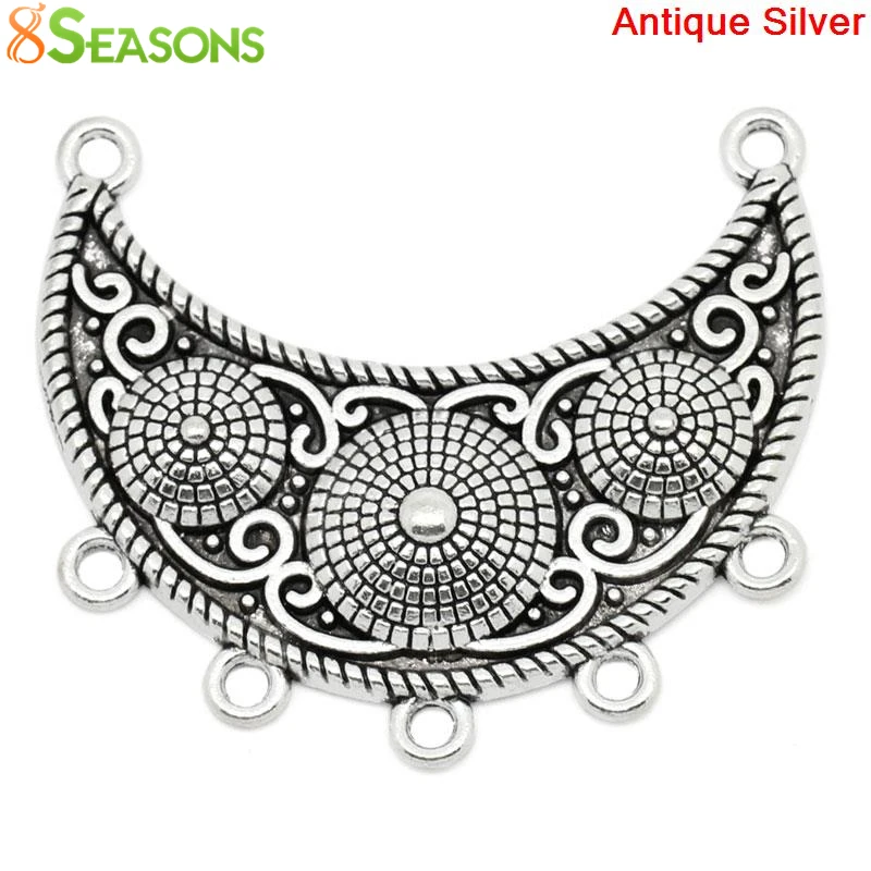 8 сезонов богемные металлические соединители фурнитура в виде полумесяца