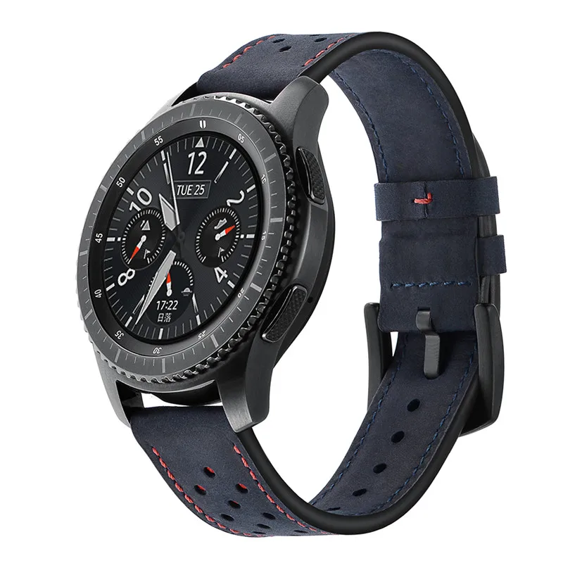 Кожаный ремешок OSRUI для samsung Galaxy watch 46 мм gear S3 Frontier/Классический 22 мм браслет на запястье ремень amazfit verge