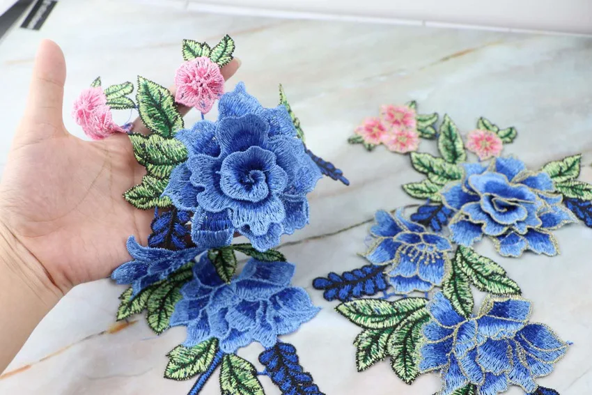 Новая мода DIY аппликация Водорастворимая Вышивка костюм украшение патч цветные Переводные изображения аксессуары