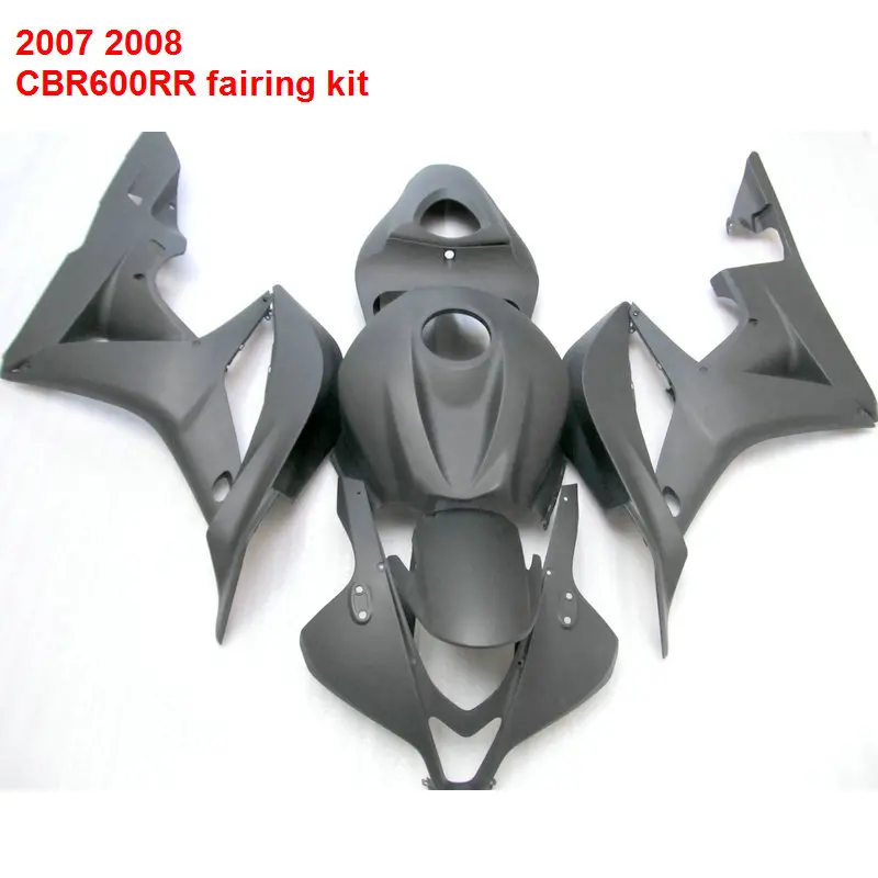 Для HONDA CBR600RR 07 08 2007 (матовый черный) Abs инъекции обтекатели ABS обтекатель