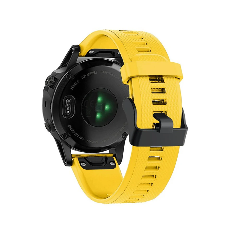 22 мм быстроразъемный силиконовый ремешок для часов Garmin Fenix 5/5 Plus на запястье легко