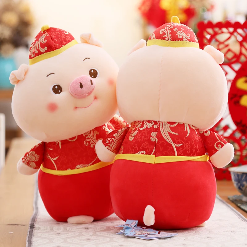 Candice guo плюшевая игрушка набитая кукла 2019 Зодиак китайский новый год свинья милая