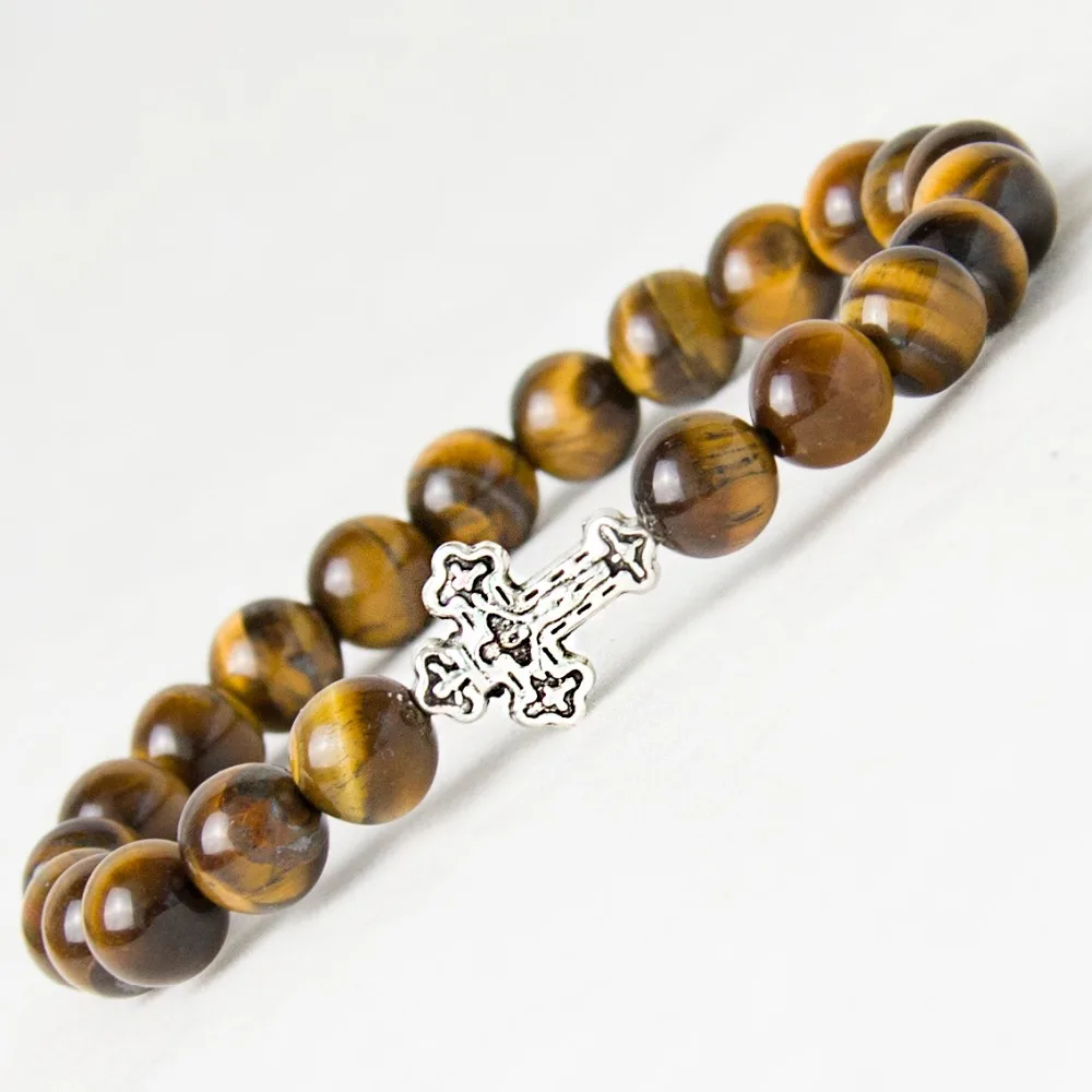 Натуральный тигровый глаз Белый Howlite Лава камень черный оникс Матовый серая