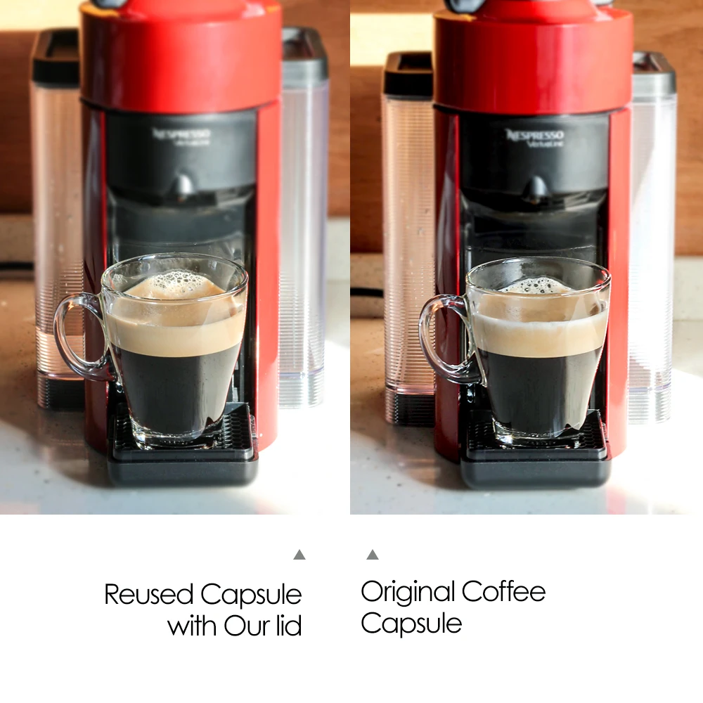 Многоразовые уплотнения для крышек из алюминиевой фольги 100 шт.|refill coffee|refillable coffee