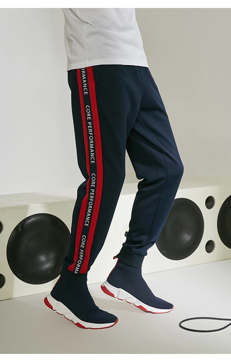 JackJones, мужские Стрейчевые спортивные штаны с буквенным принтом, штаны для бега, Мужская одежда,, новинка 219114532