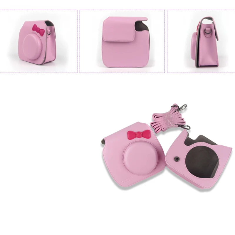 Fuji Fujifilm Instax Mini 7s 8 аксессуары для камеры кожаный чехол для сумки фото наклейки hello kitty зеркало для съемки селфи объектив крупным планом