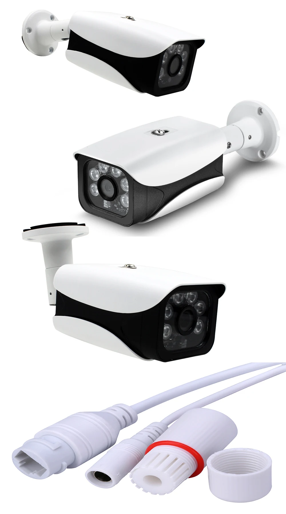 AHCVBIVN H.265 5.0MP POE ip-камера 5MP Bullet CCTV ip-камера для системы POE NVR водонепроницаемый наружный IR-CUT ночного видения 6 шт. светодиодный