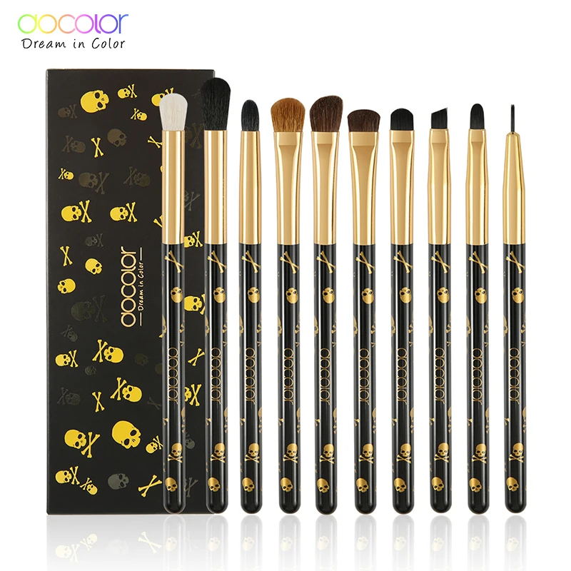 Docolor Pro палитра теней для век Матовая 12 цветов Shimmer Eye Shadow Pallete и 10 шт. тени для век Смешивание Макияж Кисти Наборы