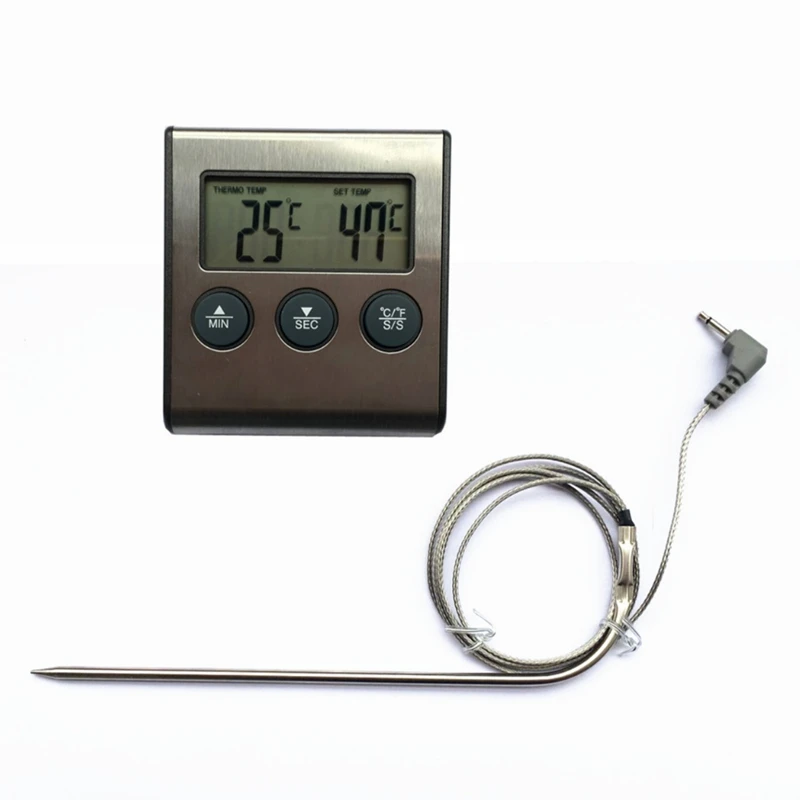 Цифровой Кухонный Термометр для духовки приготовления пищи мяса барбекю