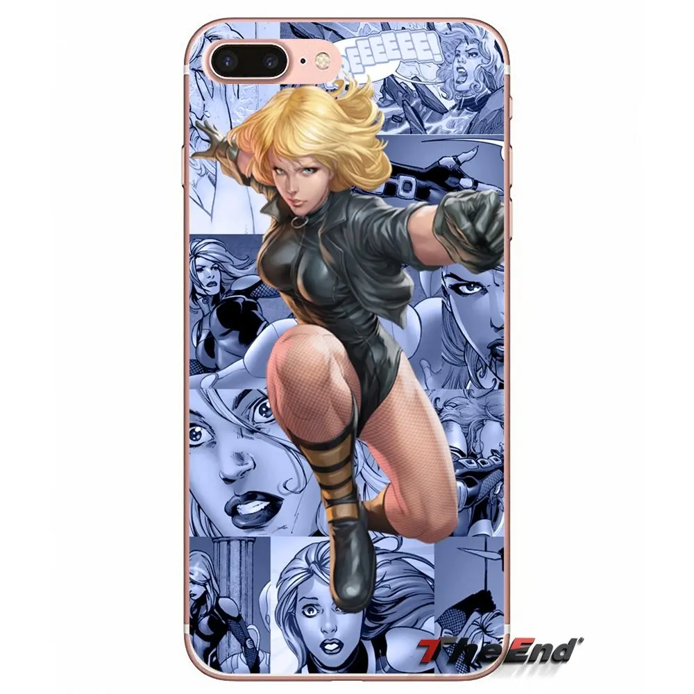 Artgerm черный Канарские комиксы цифровой чехол для samsung Galaxy S2 S3 S4 S5 MINI S6 S7 edge S8 Plus Note 2 3