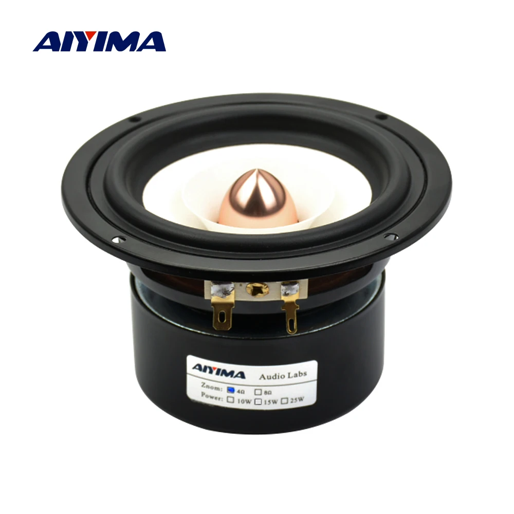 AIYIMA 4 Zoll Mini Vollständige Palette Sound Lautsprecher Spalte Audio Tragbare Musik DIY Lautsprecher 4 8 Ohm 12 W Lautsprecher für Sound System