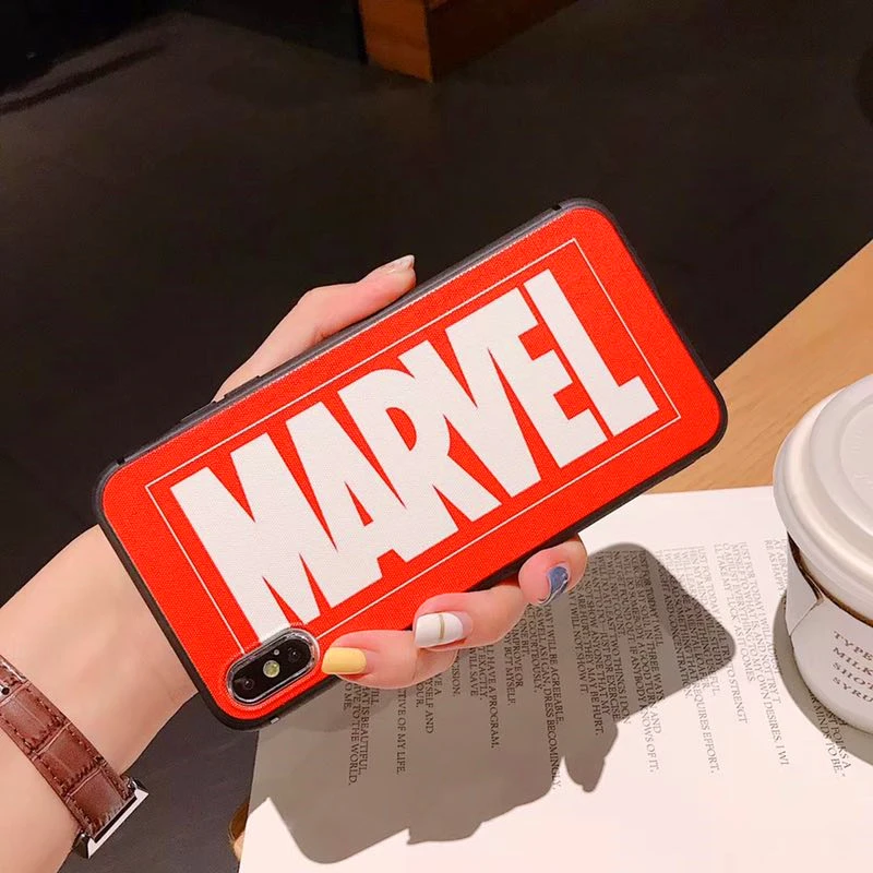 Горячие Marvel Мстители мягкий чехол для телефона iphone 6 6S 7 8 Plus X XR XS Max TPU материал анти