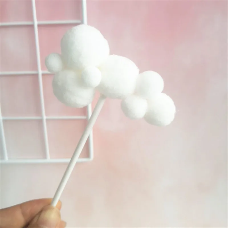 1 Набор розовых/белых облаков топпер для торта свадебное украшение день рождения