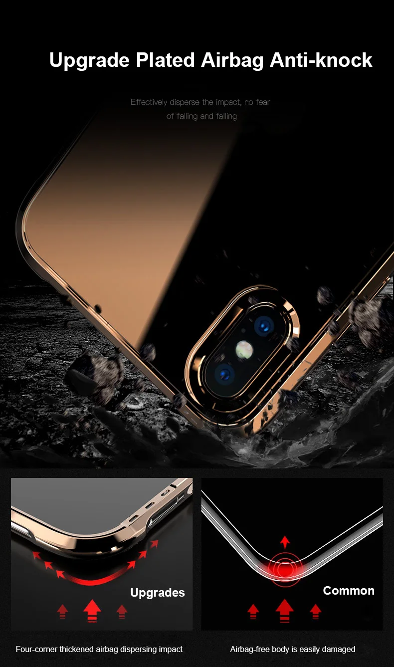Shockproof Clear TPU Case For iPhone 11 Pro Max 11 Pro 11 Luxury Plated Airbag Anti-Knock Case For iPhone XS Max XR XS 7 8 Plus