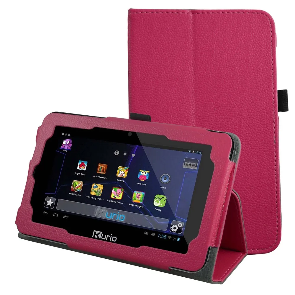 Folio Stand Кастер PU кожаный чехол для " Kurio Экстрим 2 Планшеты