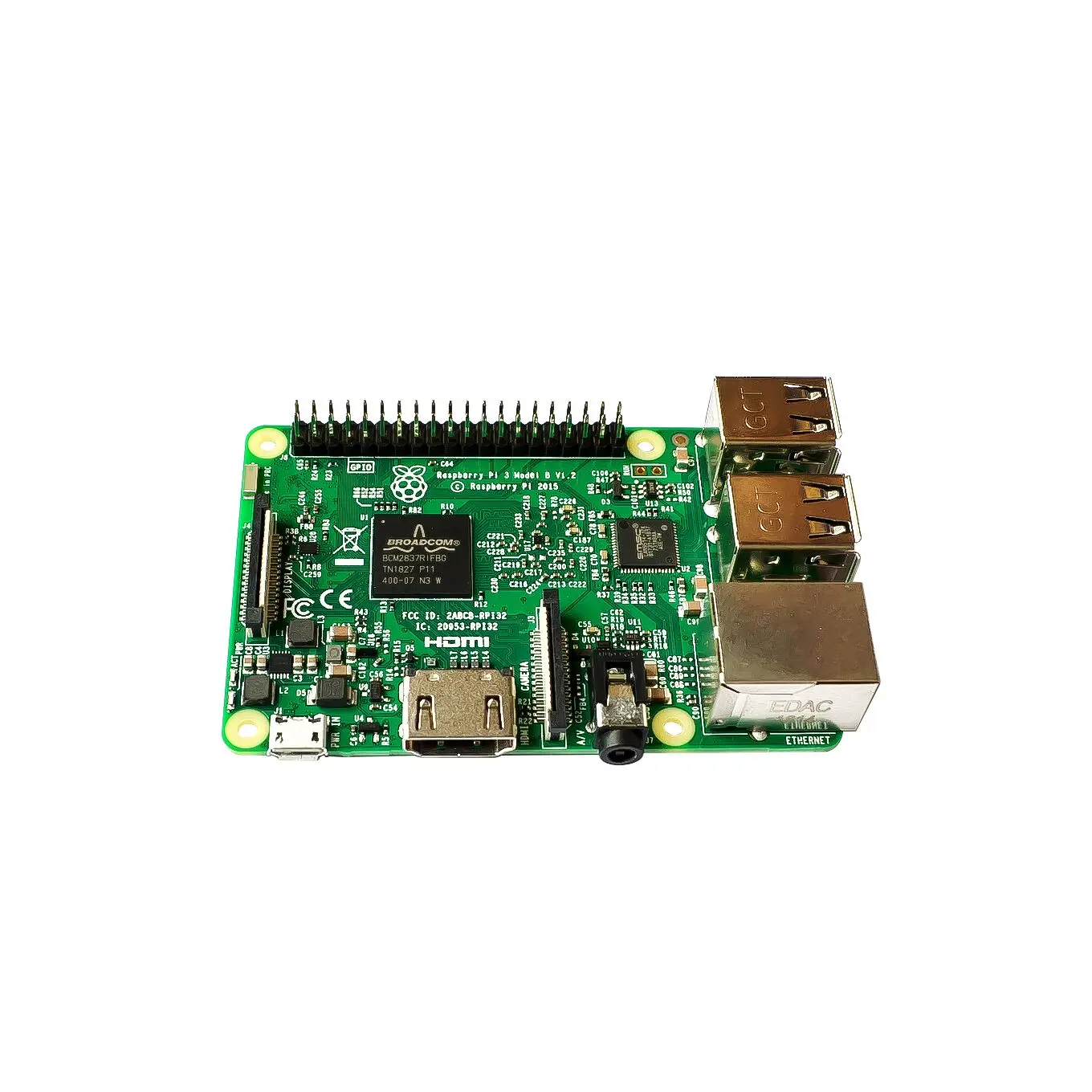 2016 New Raspberry Pi 3 Model B Board 1GB LPDDR2 BCM2837 Quad-Core Ras PI3 PI 3B with WiFi&ampBluetooth | Электронные компоненты