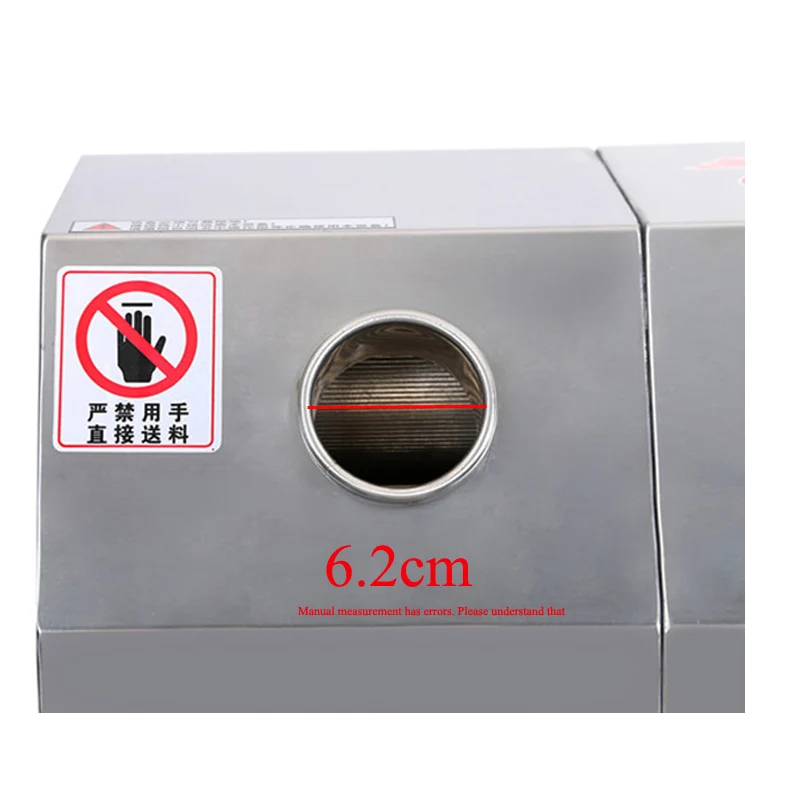 Коммерческая соковыжималка из нержавеющей стали для сахарного тростника