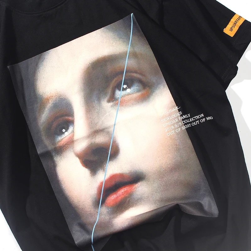 Men Harajuku T Shirt Funny Little Girl Hip Hop T-Shirts Streetwear 2019 Summer Short Sleeve Tshirt Cotton Tops Tees Black White | Женская