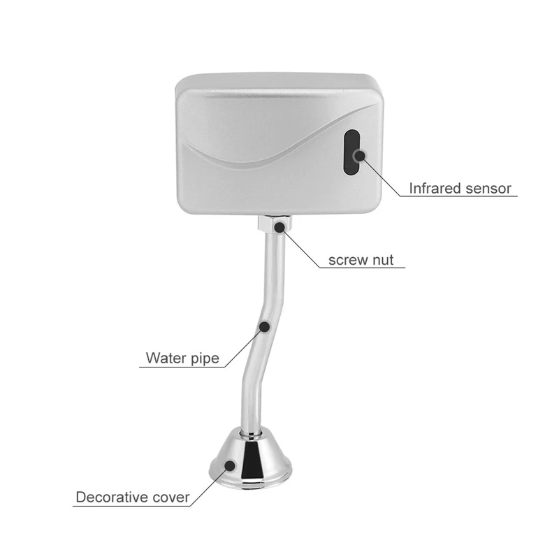 Infrared Sensor Urinal Flush Valve Flusher Automatic Battery Operated Water Saving Gert Toilet Parts For Bathr | Обустройство дома