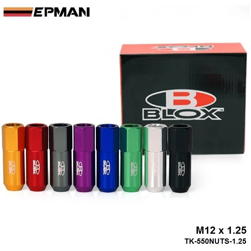 Blox колесные гайки M12X1.5/M12X1.25 Расширенный тюнер колеса диски Луг гайки Гонки Jdm EP-550NSPK-AF