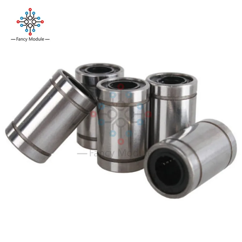 5PCS LM8UU Ball Bearings 8mm Bushing 3D Printers Parts Rail Linear Long Rod Shaft Part 8mm*15mm*24mm Aluminum Bush | Инструменты