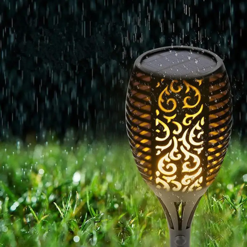 Светодиодный солнечные лампы пламени Torch Light Водонепроницаемый 72 светодиодный