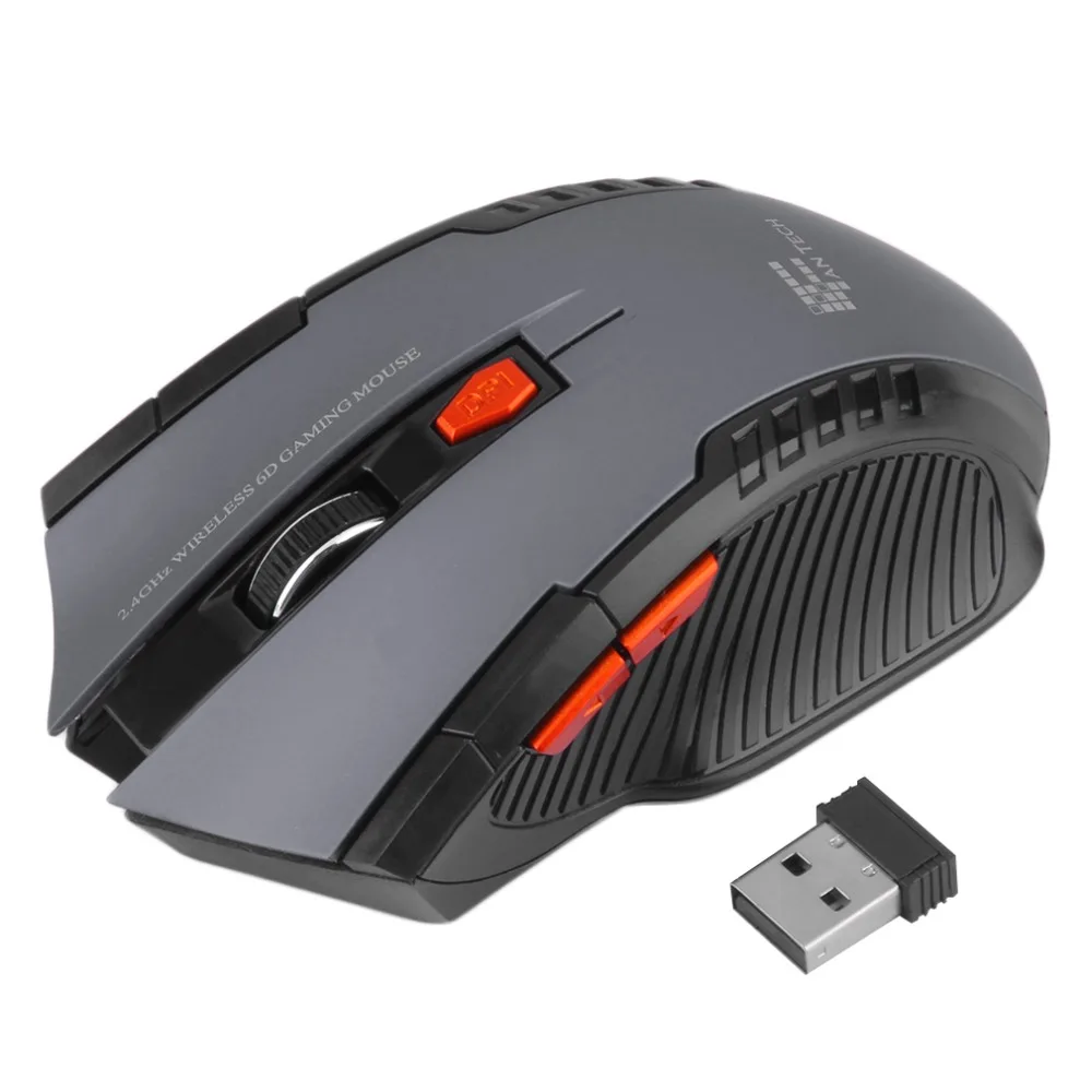 Новая портативная мини мышь беспроводная 3D ролик 6D Оптическая 2400 dpi игровая мышь для настольного ноутбука ПК компьютер Pro геймер