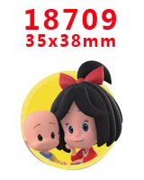 18709 30 шт мультфильм персонаж плоское украшение из смолы PR 18678 - Цвет: 18709
