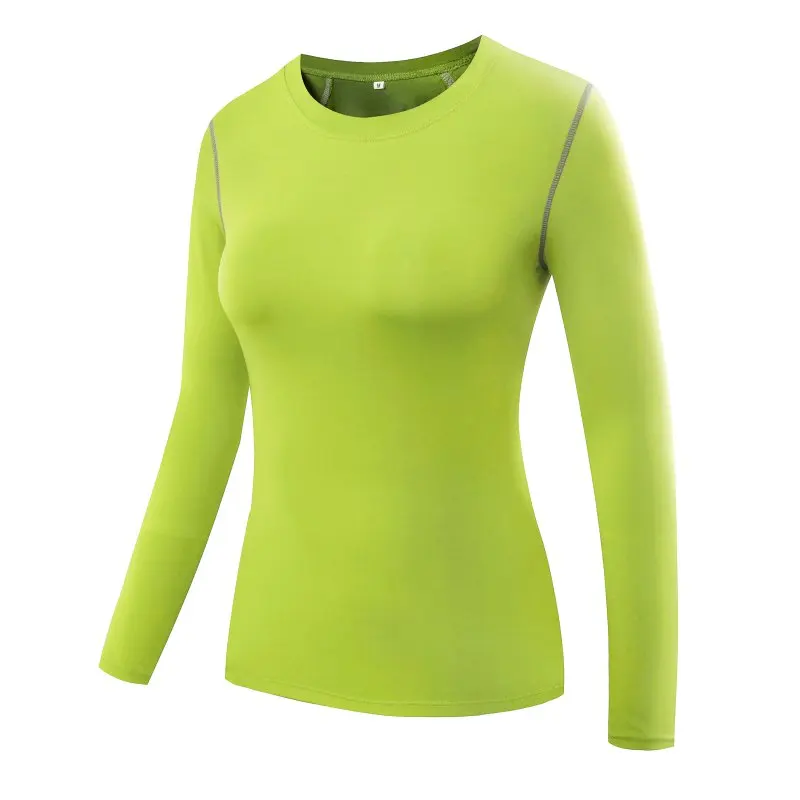 Autumn Winter Women Casual Compression Quick Dry Tights Skinny Shirt Tops Long Sleeve T-Shirts Ladies Clothing lm75 | Женская одежда