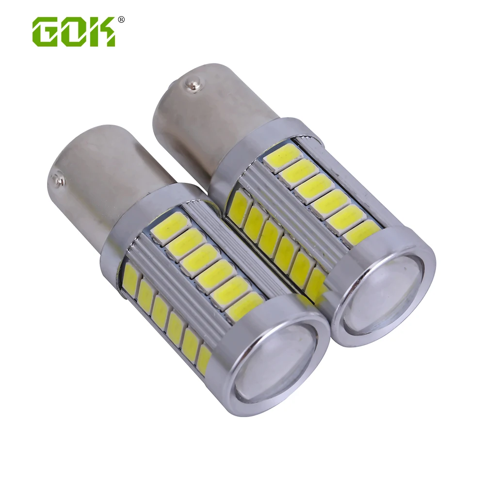 2 шт. высокое качество 1156 BA15S P21W 33SMD 5630 5730 LED 1157 BAY15D Автомобильный светодиодный