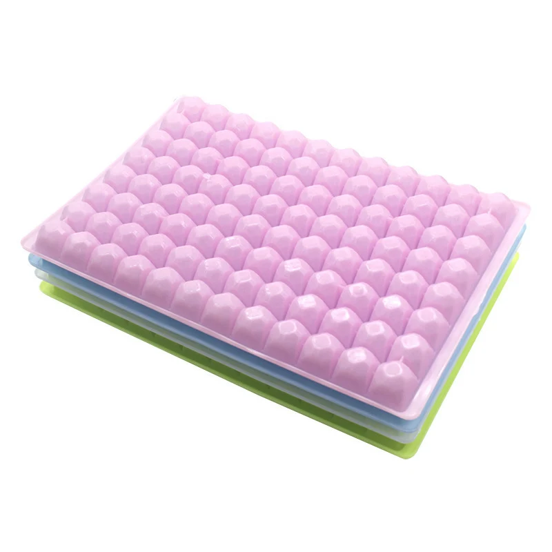 

1PC Ice Tray Kitchen Accessories Popular 96/60 Grids Crystal Shaped Creative DIY Hot Sale Food Grade Fruit Silicone Ice Cube
