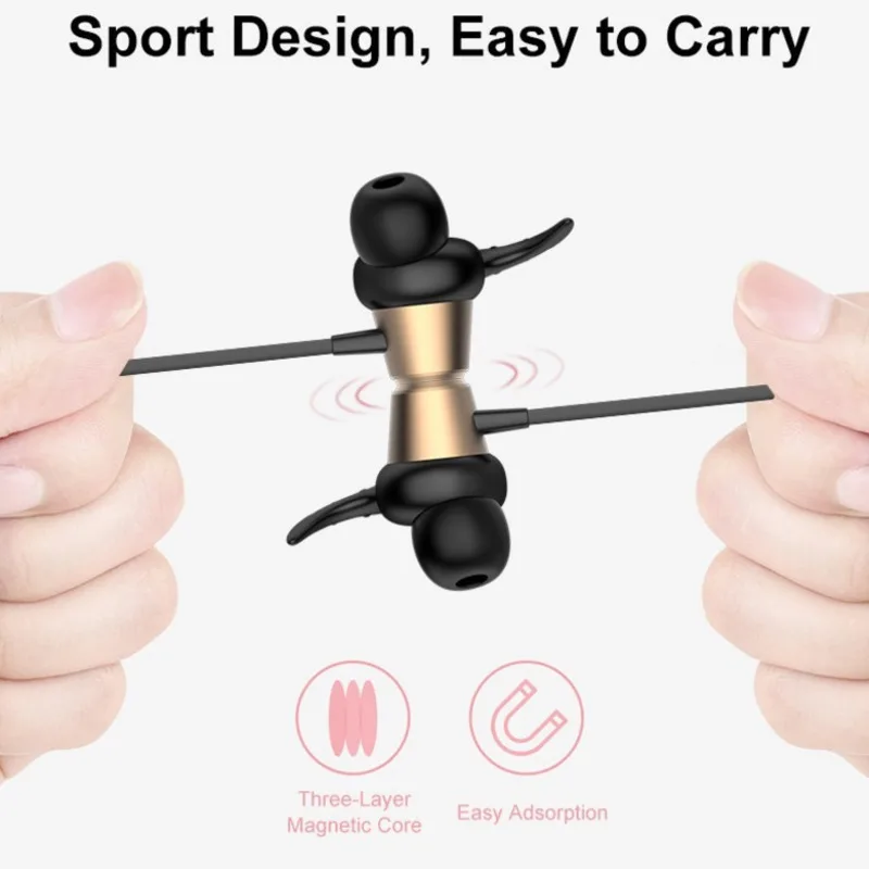 Беспроводные Bluetooth наушники с поддержкой TF карты Спортивная гарнитура