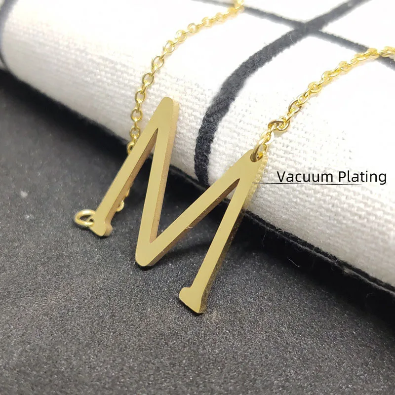 A-S Fast Shipping Gold Color Small Style 26 Letter Alphabet Pendant Necklace Free combination Initial Charm Women Jewelry | Украшения и