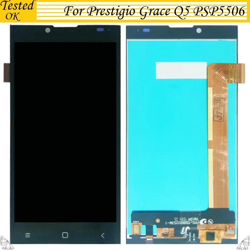 Высококачественный ЖК дисплей 5 0 дюйма для Prestigio Grace Q5 PSP 5506 DUO Полный экран с