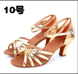 Style 10 Новинка г.; женская обувь из сатина и искусственной кожи для девочек; танцевальный зал для танго и сальсы; обувь для латиноамериканских танцев; Каблук 6 см - Цвет: Style 10
