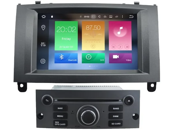 Android 8 0 автомобильный аудио dvd плеер для PEUGEOT 407 gps мультимедиа головное устройство